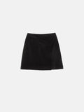 Velvet Mini Skirt | Black