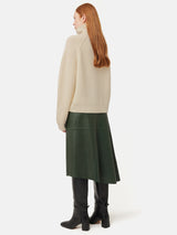 Merino Fishermans Rib Jumper | Cream