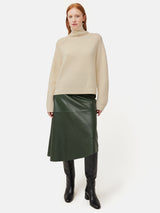 Merino Fishermans Rib Jumper | Cream