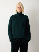 Fishermans Rib Jumper | Green