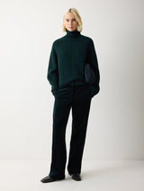 Fishermans Rib Jumper | Green