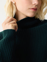 Fishermans Rib Jumper | Green