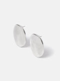 Hammered Disc Earring | Silver