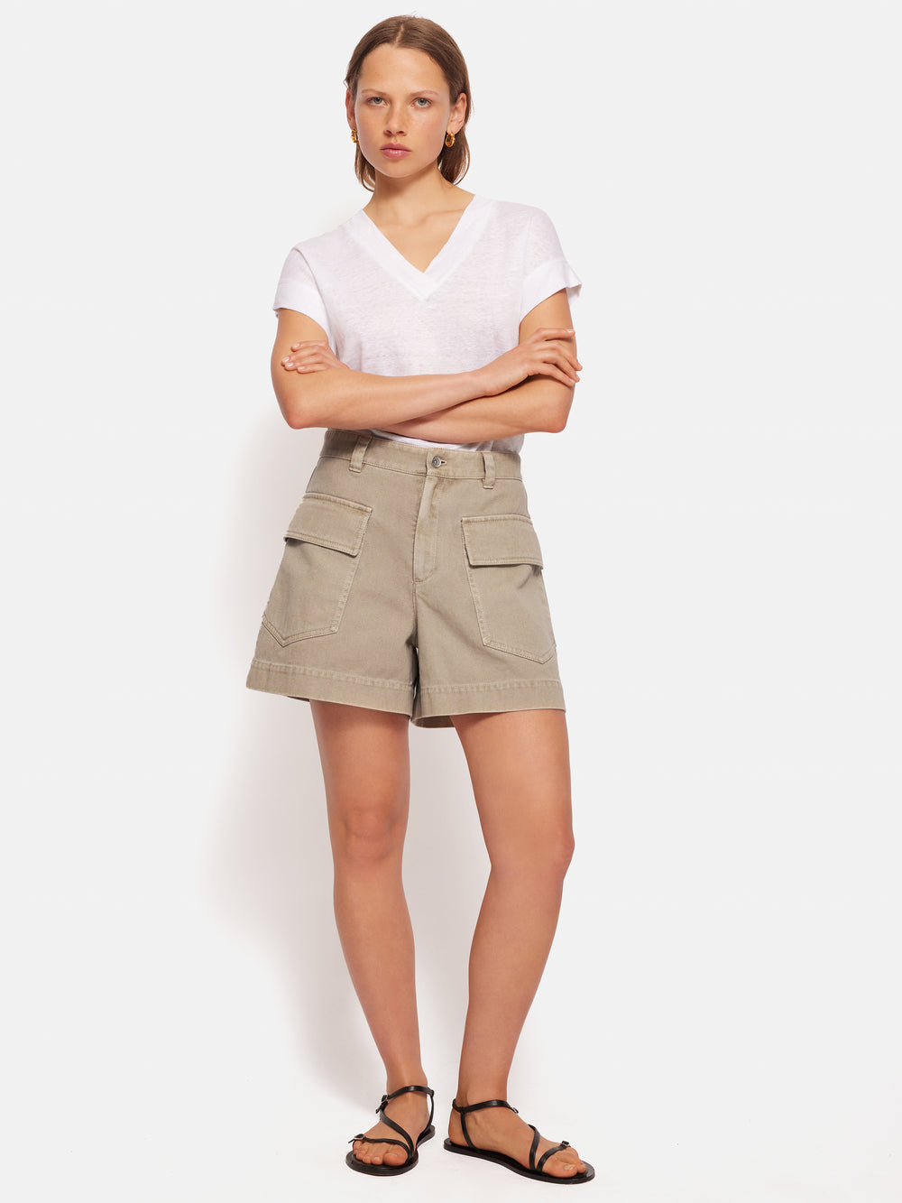 Twist And Stitch Denim Shorts