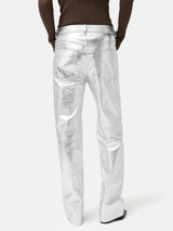 Leather Regent Jean | Silver