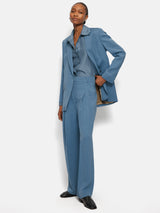 Kemp Italian Linen Trouser | Blue