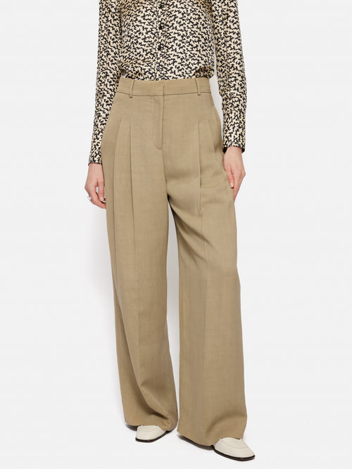 Kemp Italian Linen Trouser | Sand