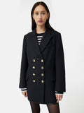Military Gold Button Jacket | Navy
