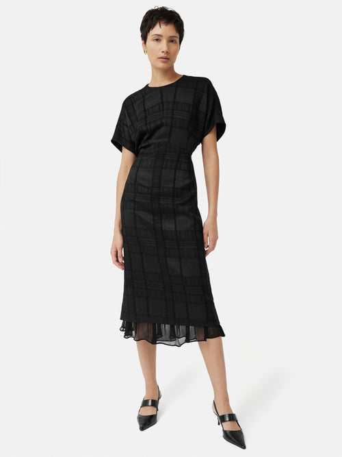 YEW DRESS BLACK CHECK main image 1