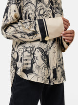 Kings & Queens Silk Shirt | Monochrome