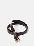 Skinny Leather Belt | Conker