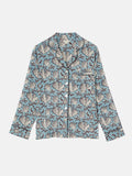 Coral Print Pyjama | Blue