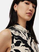 Mixed Metal Hoop Earring | Multi