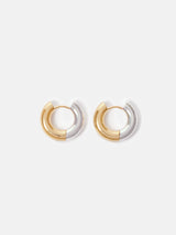 Mixed Metal Hoop Earring | Multi