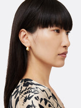 Molten Metal Hoop Earrings | Gold