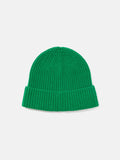 Wool Cashmere Blend Beanie | Green
