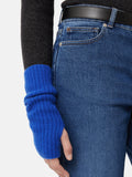 Wool Cashmere Mittens | Electric Blue