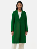 Double Faced Crombie Coat | Green