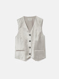Velvet Tailored Waistcoat | Grey