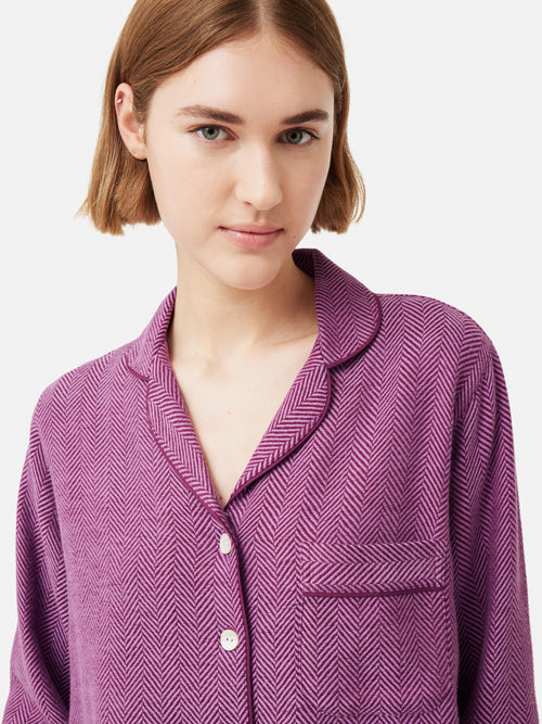 Herringbone Pyjamas | Purple