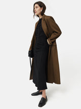 Ruched Jersey Dress | Black