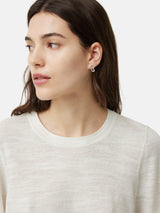 Linen Cotton Tie Top | Ivory