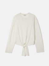 Linen Cotton Tie Top | Ivory
