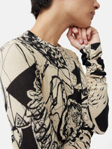 Kings & Queens Long Sleeve Top | Monochrome