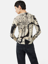 Kings & Queens Long Sleeve Top | Monochrome