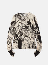 Kings & Queens Long Sleeve Top | Monochrome