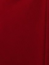 Crinkle Ruched Jersey Dress | Red