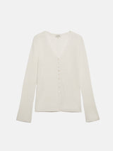 Linen Cotton Cardigan | Ivory