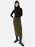 Pencil Knitted Skirt | Khaki