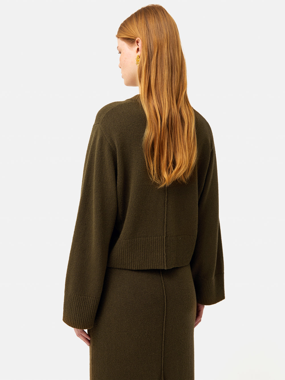 4184 Khaki Patterned Jumper