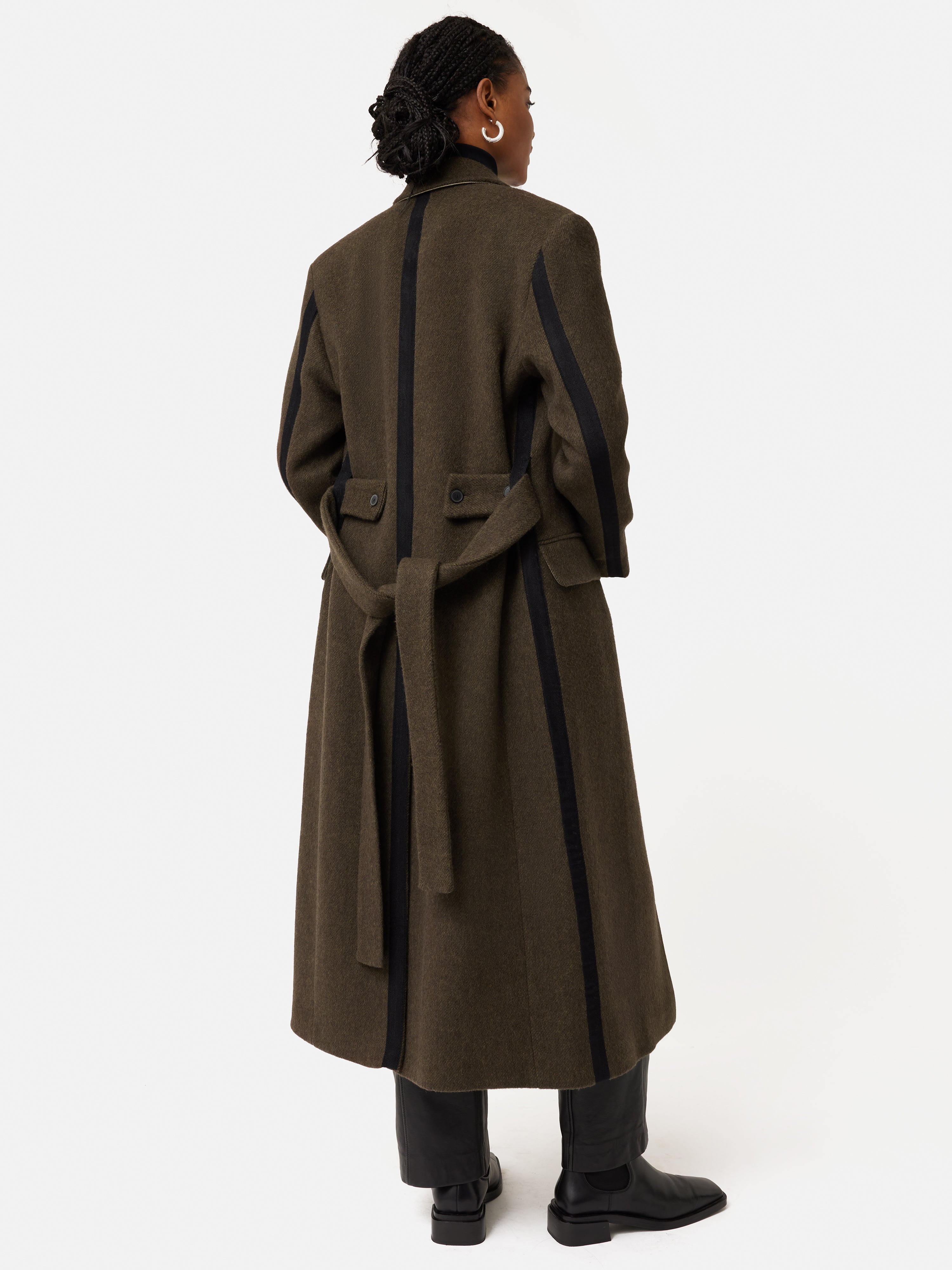 Italian Wool Maxi Coat | Brown – Jigsaw