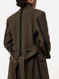 Italian Wool Maxi Coat | Brown
