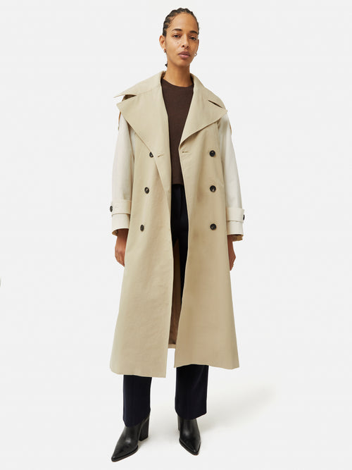 Panelled Trench Coat | Multi