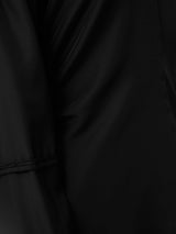 Silk Habotai Long Sleeve Top | Black