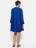 Linen Kaftan Dress | Blue
