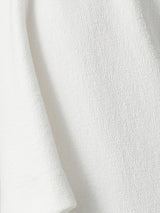 Textured Jersey Top | White