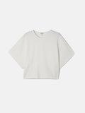 Textured Jersey Top | White