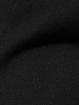 Linen Cotton Knitted Tunic | Black