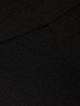 Linen Cotton Knitted Trouser | Black