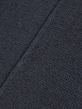 Linen Cotton Knitted Dress | Navy