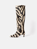 Zebra Bobby Knee High Boot | Zebra