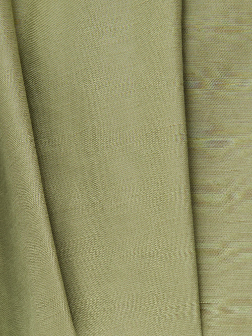 Cotton Stitched Pleat Dress | Green