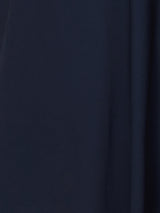 Satin Bias Asymmetric Skirt | Navy