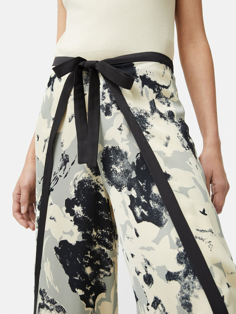 Boho Printed Wrap Trouser  -Olive Dream (TROUSER ONLY)