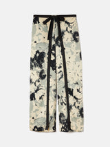 Floral Echo Wrap Trouser | Grey