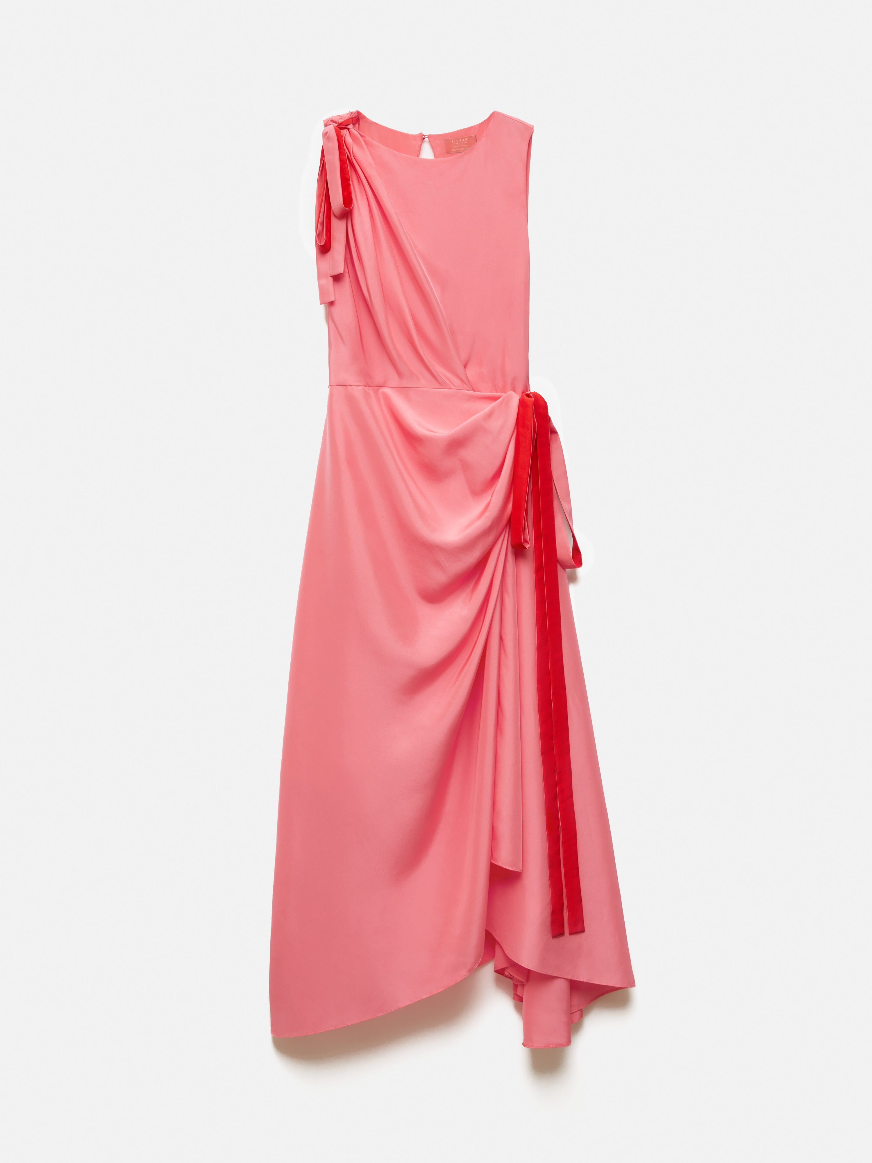 Roksanda Silk Bow Dress | Pink – Jigsaw